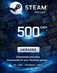 Картка Steam Wallet 500 ₴