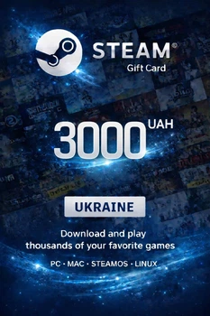 Картка Steam Wallet 3000 ₴
