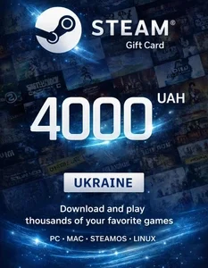 Картка Steam Wallet 4000 ₴