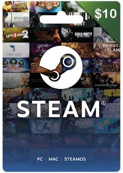 Картка Steam Wallet $10 (Україна)