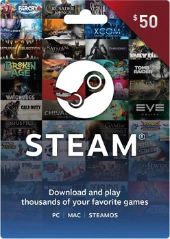 Картка Steam Wallet $50 (Україна)