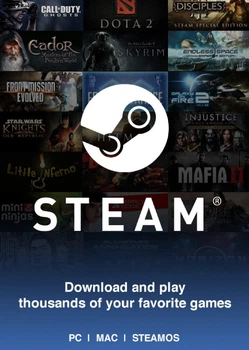Картка Steam Wallet $40 (США)