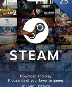 Картка Steam Wallet €25 (Європа)