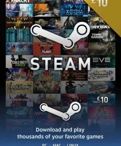Картка Steam Wallet £10 (Британія)