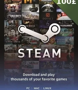 Картка Steam Wallet £100 (Британія)